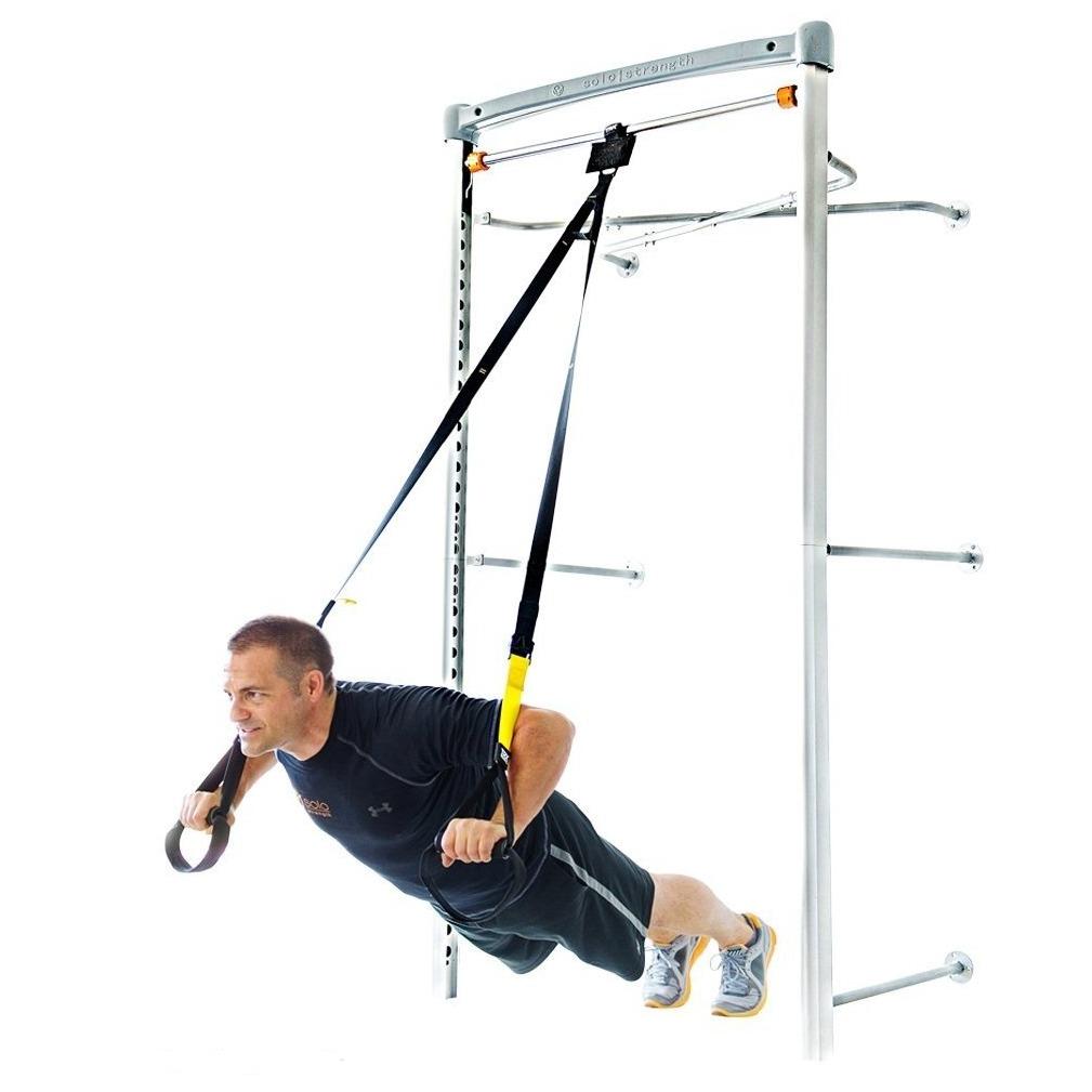 Ultimate Wall Mounted Gym adjustable height Pull up bar training station and rack