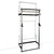 Ultimate Wall Mounted Foldup Gym adjustable height Pull up bar training station and rack