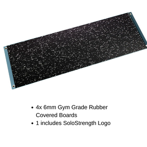 Rubber covered replacement boards for ultimate freestanding training station base
