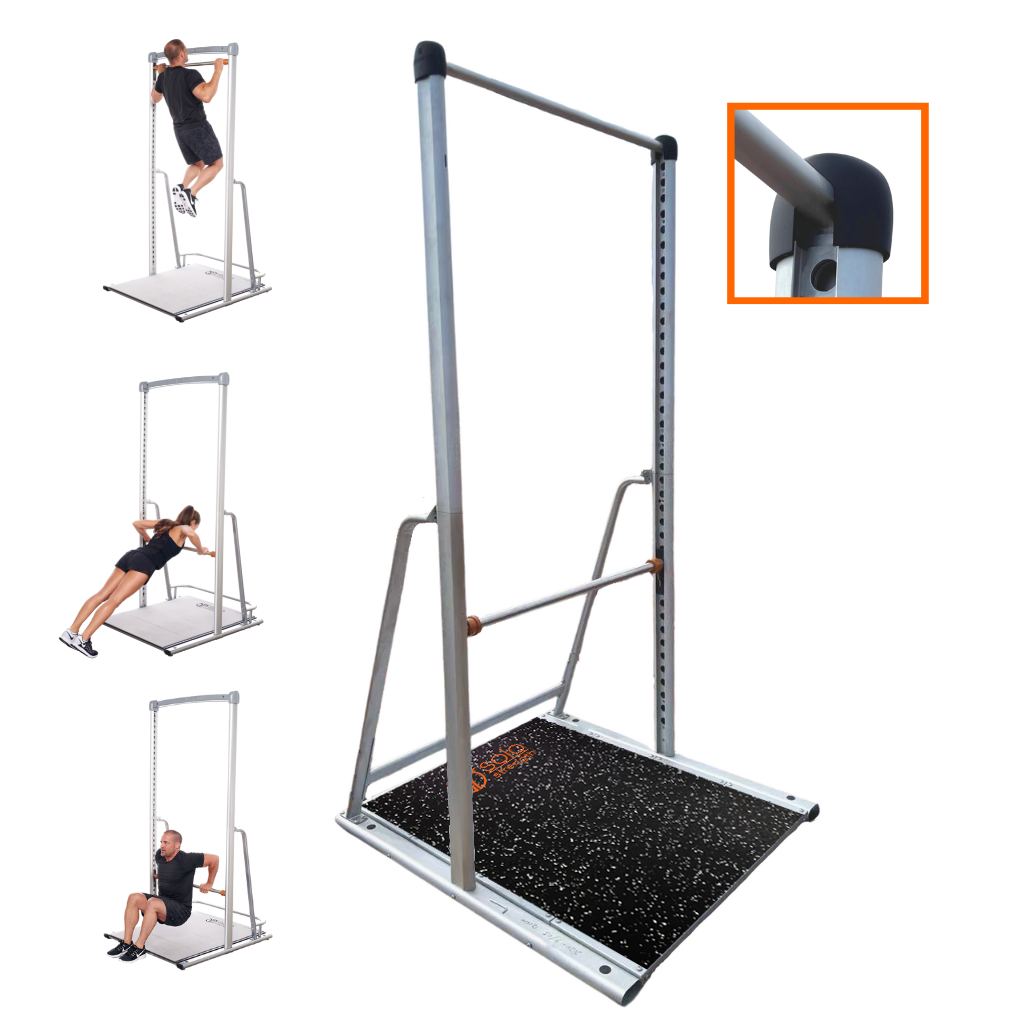ontwikkelen een keer Een centrale tool die een belangrijke rol speelt OUTDOOR Freestanding Gym Adjustable Pull Up Bar Dip Station