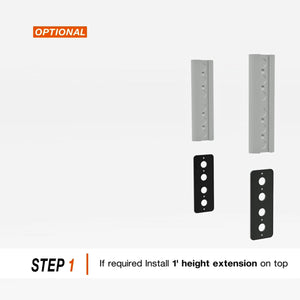 1 Foot Height Extension (Option to get 3rd and 4th level system heights) - SoloStrength