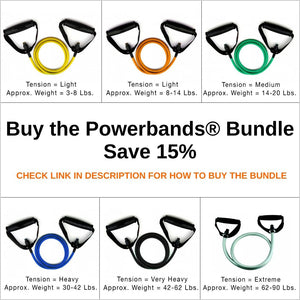 Green Band powerbands bundle sale offer for premium resistance exercise bands by solostrength