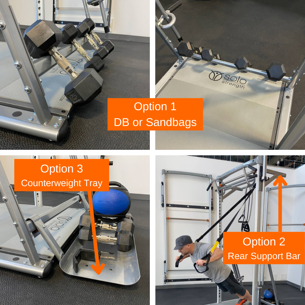 Counterweight Tray for SoloStrength Freestanding Training Station