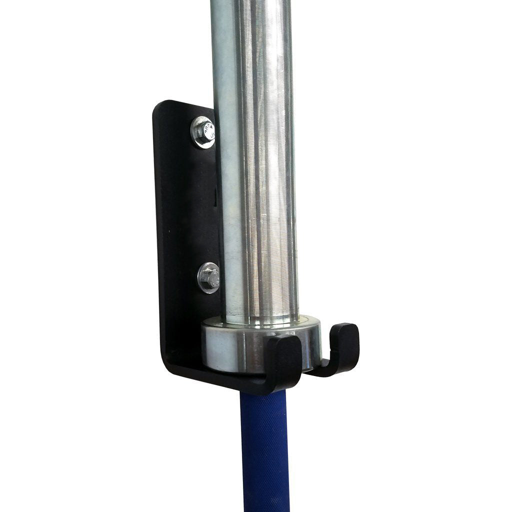 Olympic Bar Holder (with bar) for Wall Mounted Gym or Rear Support Bar (Freestanding Training Station) - SoloStrength