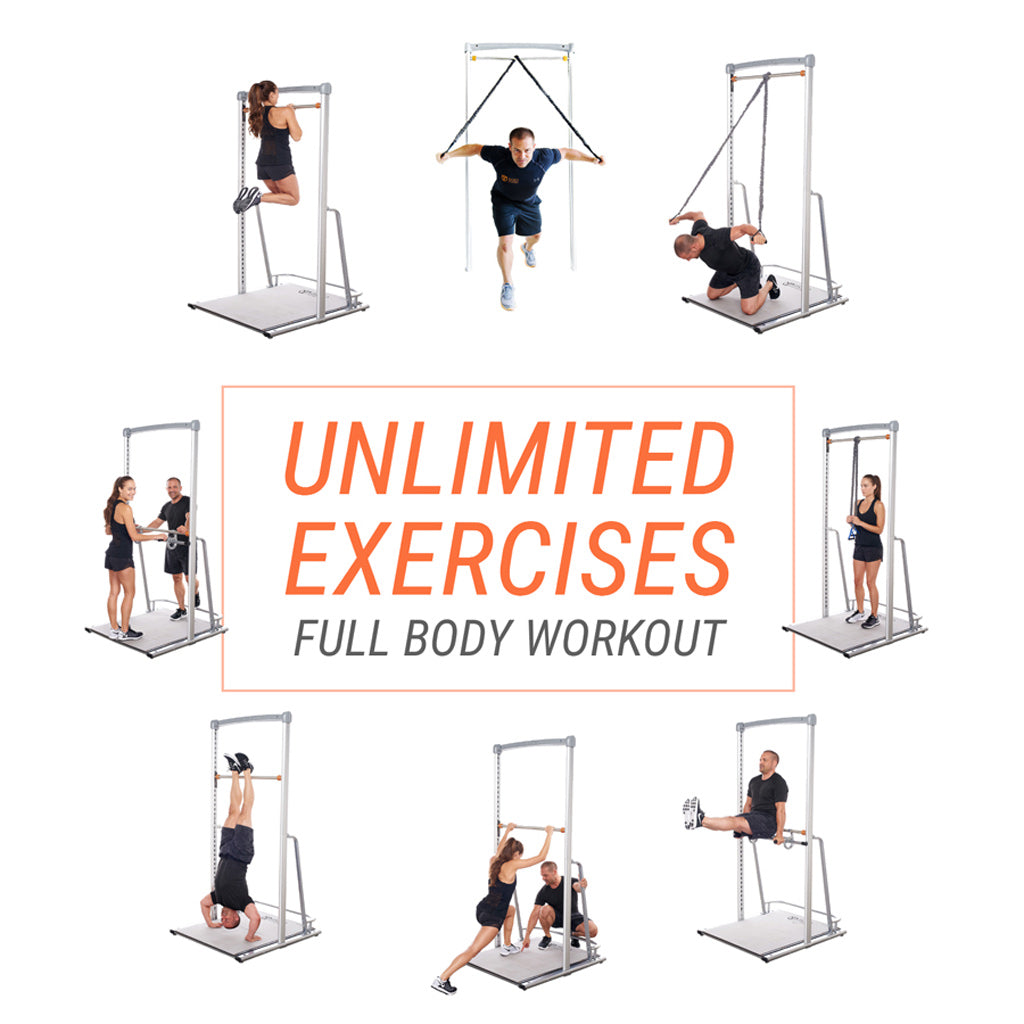 Free Standing Pull Up Bars (Height Adjustable Exercise Bar)